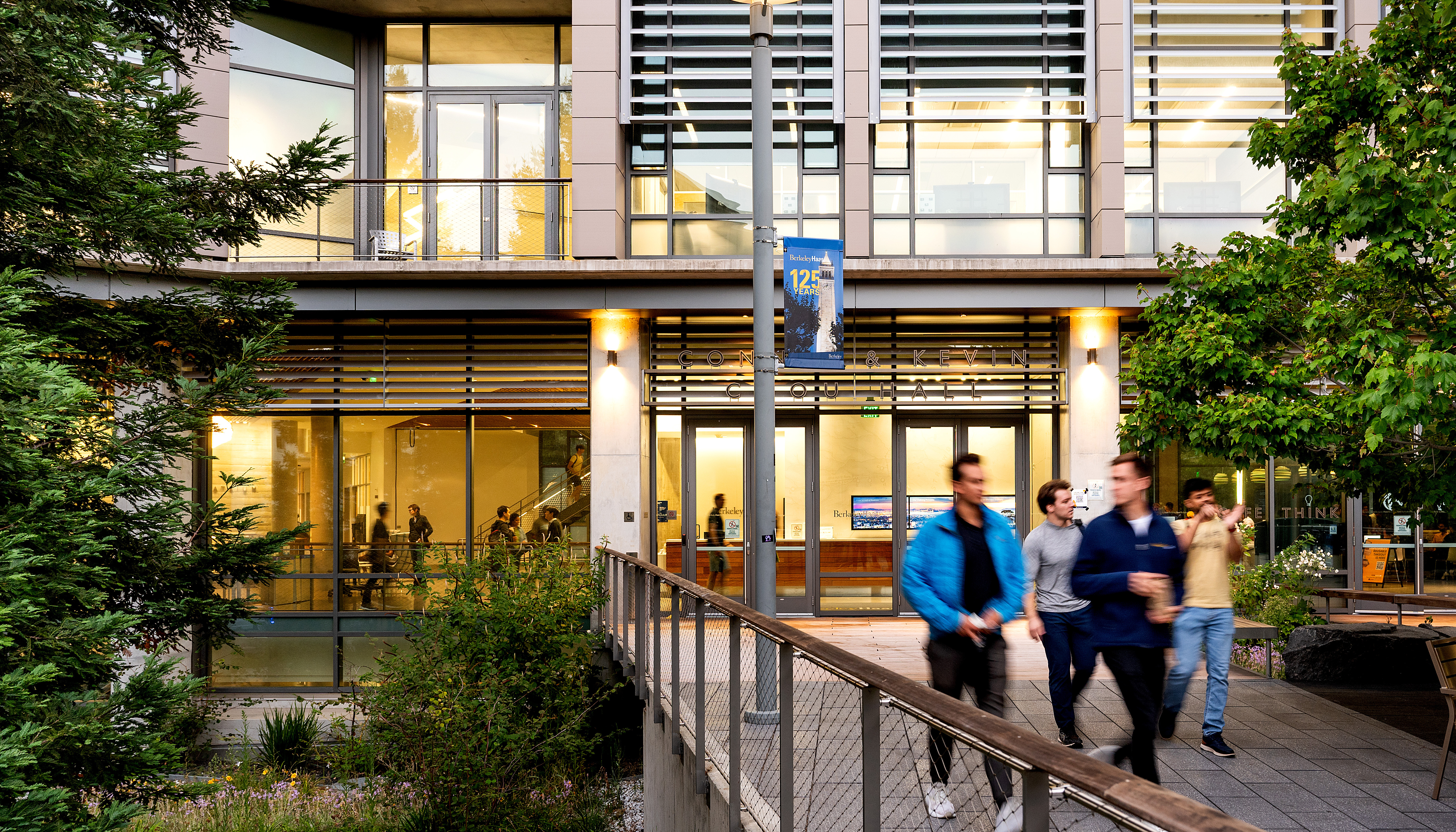 Exterior of the Haas building